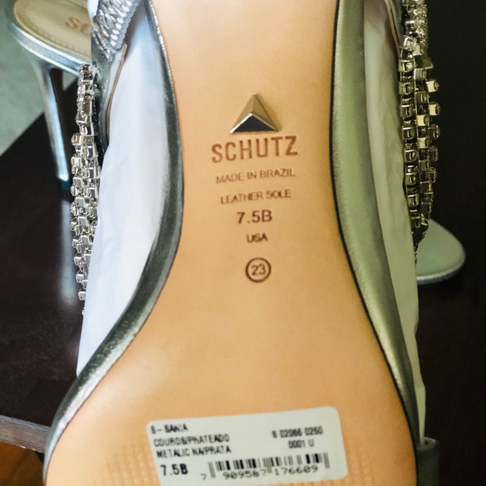NIB SCHUTZ Sonia crystal fringe slide sandal - Picture 4 of 6